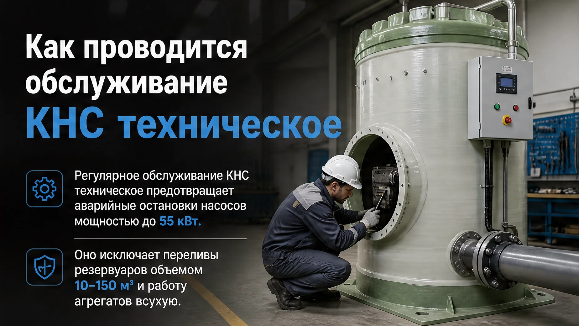 Как проводится обслуживание КНС техническое — обложка статьи