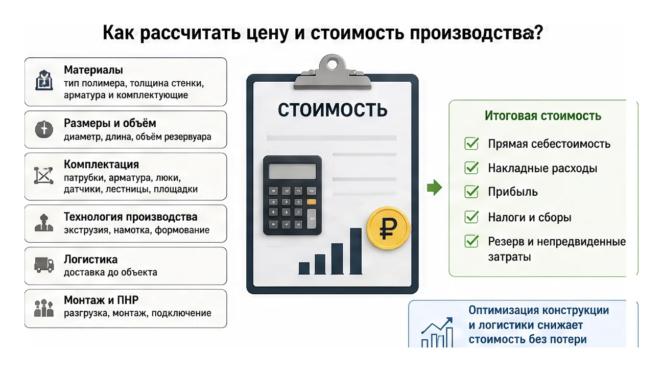 Как рассчитать цену и стоимость производства? — схема устройства