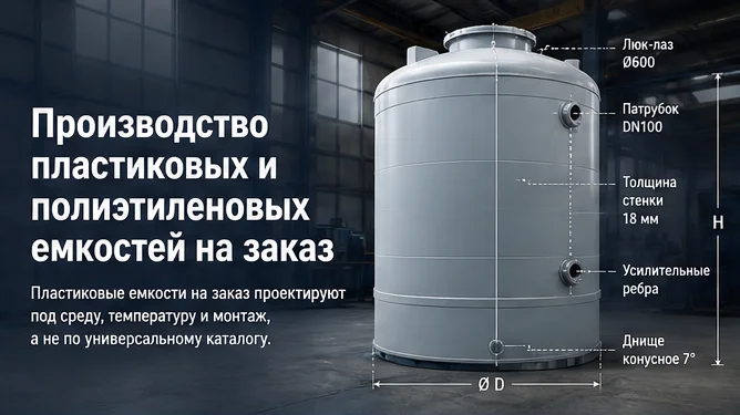 Производство пластиковых и полиэтиленовых емкостей на заказ — обложка статьи