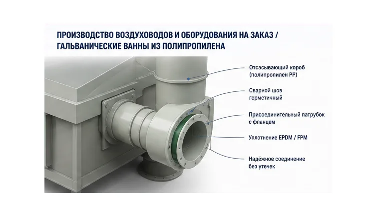 Производство воздуховодов и оборудования на заказ — инфографика